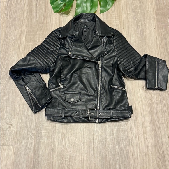 Love Tree Jackets & Blazers - Faux Leather Moto Biker Jacket